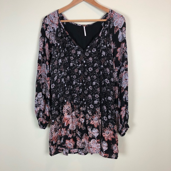 Free people Lucky Loosey Floral Toe Front Tunic - Picture 4 of 7